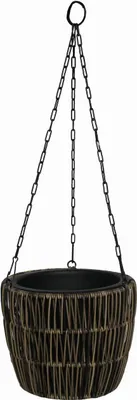 Produktbild von TrendLine Polyrattan Hängeampel Ø 22 x 18 cm mit Einsatz