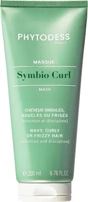 Image de Routine SYMBIO CURL Cheveux Ondulés, Bouclés ou Frisés - Shampooing 250ml + Masque 200ml + Crème Sans Rinçage 150ml - Hydratation, Souplesse et Définition des Boucles