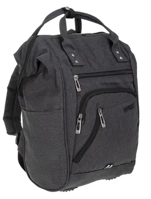 Produktbild von Rucksack Damen Freizeitrucksack mit Klappöffnung Elephant Finn Color Reiserucksack Tasche Handtasche 3437 Grau + Schlüßeletui
