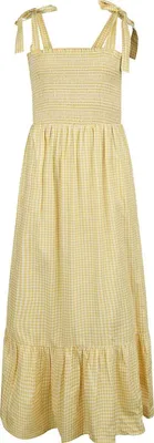 Produktbild von Timeless London Langes Kleid Damen Sonny Dress gelb/weiß 3XL