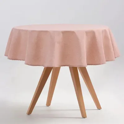 Produktbild von GAMUSI Runde, fleckenabweisende Baumwoll-Tischdecke ARENZA –  – 135/155 cm – [Farbe]