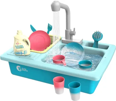 Produktbild von Spielküche, Spielzeugset mit Warmwasserhahn und Obstschneider, für Kinder 3+