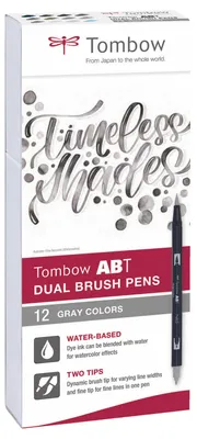 Zdjęcie produktu dla Zestaw Tombow ABT-12P-3ABT 12er Kolory szary
