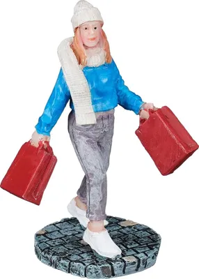 Productafbeelding van Shopping woman l5,5xw3,5xh6,5 cm Luville