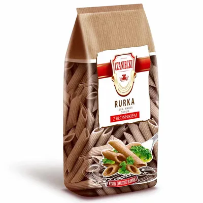 Produktbild von Czaniecki-Nudeln mit Ballaststoffen, Diagonalröhre, 250 g