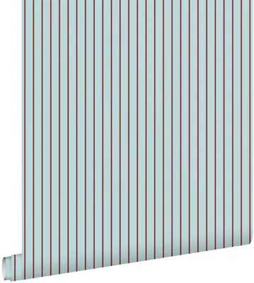 Produktbild von ESTAhome Tapete Streifen Blau und Rot 50 x 900 cm