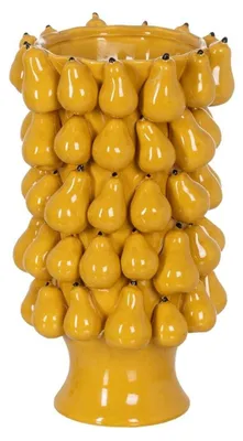 Produktbild von Keramikvase – 23,5 x 23,5 x 40 cm – Gelb