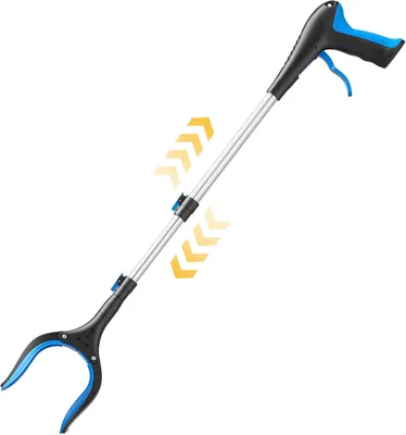 Imagen del producto de Pinza telescópica para recoger basura, con 5 posiciones de ajuste, de 60 a 105 cm