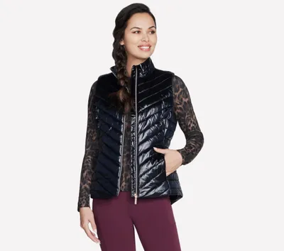 Productafbeelding van Skechers model GOSHIELD SHINE JA151-BLK, damesvest, zwart, maat S