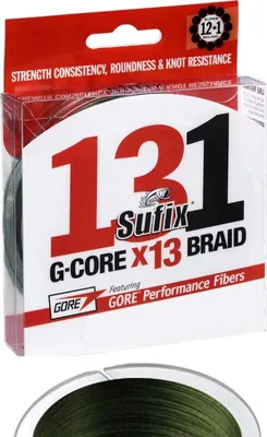 Produktbild von Sufix 131 Braid Lo-Vis Green 120 m 0,128 mm 6,8 kg