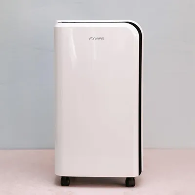 Image de My Wave, déshumidificateur portable, 10 litres, réduit l'humidité, anti-moisissures, idéal pour les pièces jusqu'à 15 m², avec minuterie réglable jusqu'à 24 heures et indicateur de fonctionnement