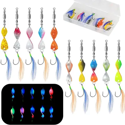 Immagine prodotto di Solidchoice - Set di 10 esche per la pesca della trota, con confezione