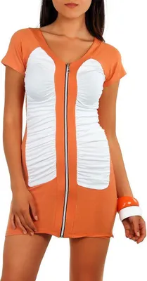 Immagine prodotto di Maglietta donna lunga 2 colori con volant; S/M; Arancione/S/M 36/38