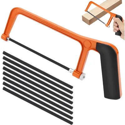 Image de Scie sauteuse avec 8 lames pour métaux, bois, plastique et alliages d'aluminium