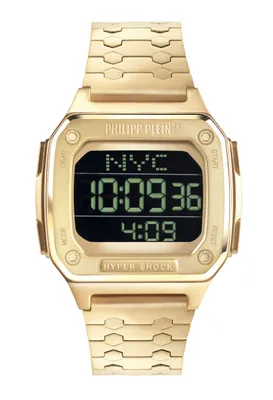 Produktbild von Philipp Plein Uhr PWHAA0621 Hyper Shock Gelbgold 5ATM 44mm