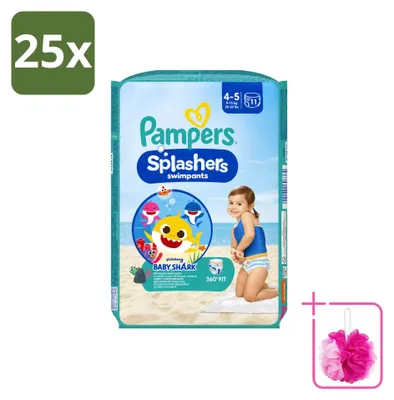 Productafbeelding van 25 x Pampers Splashers zwemluiers - maat 4 (9-15 kg) - voordeelverpakking - 25 stuks