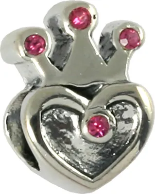 Imagen del producto de CarloBiagi, dije con forma de corazón, circonita, plata de ley 925, elemento de joyería, modelo D2BBSCZ97P