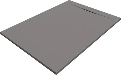 Produktbild von SANYCCES SIENA Rechteckige Duschwanne SanyDur Gel Coat 100 x 90 cm, Grau