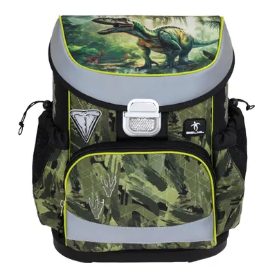 Belmil Mini-Fit ergonomisches Schulranzen-Set 4-teilig "Lost World" mit Brustgurt