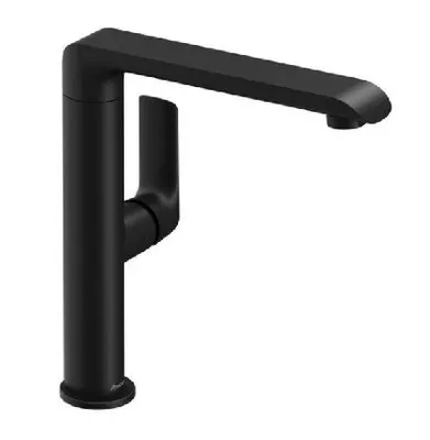 Produktbild von Ravak Flat - Waschtischarmatur, schwarz matt X070174