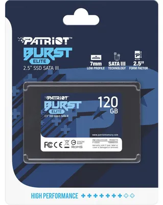 Obrázek produktu pro Patriot Memory Burst Elite, 120 GB, 2.5", 450 MB/s, 6 Gbit/s