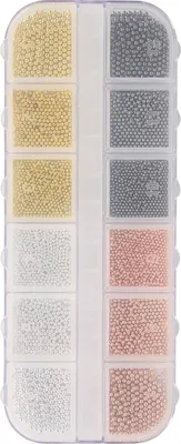 Produktbild von Nagelkunststahlkugel Dekorationen Mischgröße Maniküre DIY Dekor Perlen für Heimsalon07