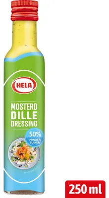 Produktbild von Hela Mosterd Dille Dressing 250 ml, 50% weniger Zucker, kalorienreduziert