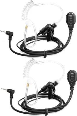 Produktbild von Retevis EA101M Funkgerät Headset 1 Pin 2.5mm Kopfhörer Kompatibel mit Walkie Talkie RT45 Motorola TLKR T80 T80 Extreme T82 T82 (2 STK.)