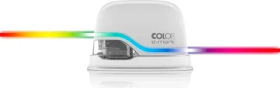 Produktbild von Colop E-mark, 600 x 600 DPI, Weiß, Verkabelt & Kabellos, Micro-USB, Akku, Lithium-Ion (Li-Ion)