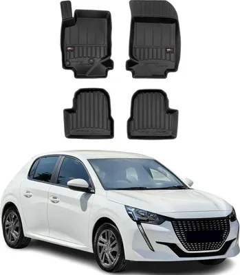 Produktbild von 2019-2025 Peugeot 208 Fußmatten TPE Schwarz 4 tlg