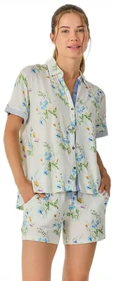 Produktbild von J&J Brothers Damen-Sommerpyjama, Hemdform, Kurzarm JJB17