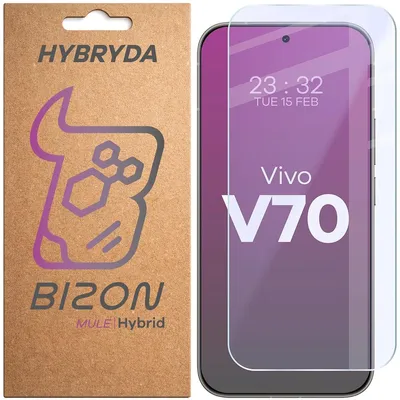 Produktbild von Flexibles Hybridglas für Vivo V70 5G, Bizon Hybrid Mule