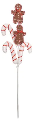 Productafbeelding van Clayre & Eef kerstdecoratie, suikerstok, 15x6x60 cm, kunststof