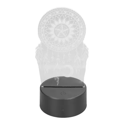 Imagen del producto de Lámpara de noche con forma de atrapasueños en 3D, lámpara de noche con diseño de atrapasueños, luces de noche táctiles de colores, luz decorativa para el hogar, lámpara de noche LED, luz de noche
