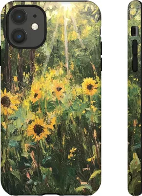 Produktbild von Sonnenverwöhnte Sonnenblumen im Wald – Hülle Kompatibel mit iPhone 11