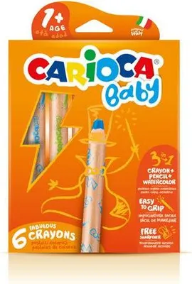 Immagine prodotto di Carioca 3 in 1 Crayon 6 pz