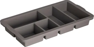 Produktbild von FlexiStore Einsatzstück - Graphit - 5 Fächer - 31,5 x 17 x 3,9 cm