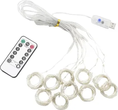 Productafbeelding van USB-aangedreven LED-lichtgordijn - Warm licht