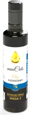 Image de HUILE DE SAUMON pour chats 250ml miniCats pressée à froid pour la peau et le pelage des chats