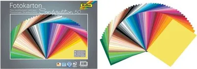 Produktbild von Folia 6125/50 99, 300 g/m², Mehrfarbig, 250 mm, 350 mm, 50 Blätter
