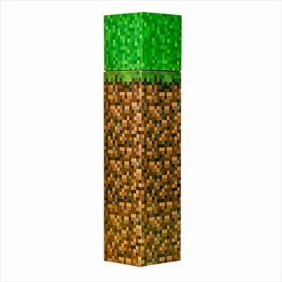 Produktbild von Kids Euroswan | Trinkflasche Minecraft Dirt - 650 ml - Robuste Aluminium - Ideal für kleine Fans