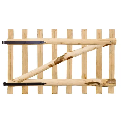 Produktbild von vidaXL Zauntor Einflügelig Haselnussholz 100×60 cm