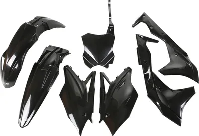 Produktbild von Verkleidungskit UFO PLAST 7-teilig Verkleidungssatz Kunststoff für Kawasaki KX F 250 ccm Bj. 2017, Farbe:schwarz