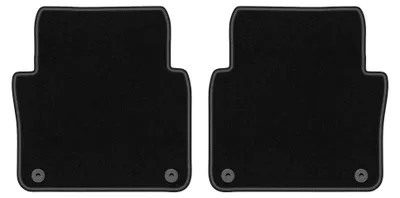 Produktbild von Velours-Fußmatten Hinten für Audi A8 D3 2002-2009 (Limousine) – 2-tlg, Schwarz, passgenau – Wielganizator LUX