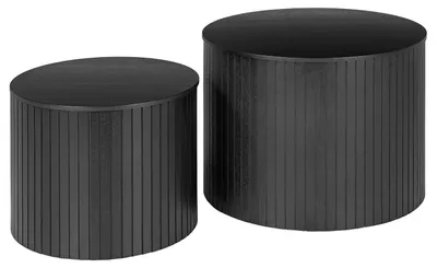 Produktbild von home24 Couchtisch - 2er-Set - Echtholzfurnier