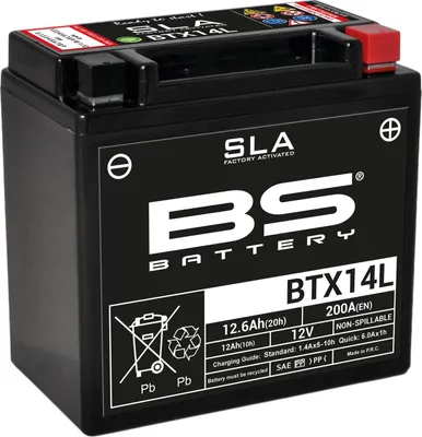 Obrázek produktu pro BS BATERIE SLA Bezúdržbová baterie aktivovaná z výroby - BTX14L