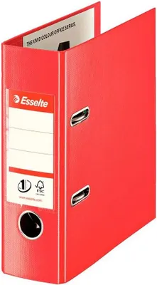 Image de Classeur à levier A5 Esselte No.1 Power Vivida, tout plastique, dos 7,5 cm, rouge