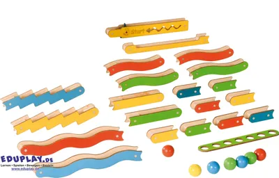 Produktbild von EDUPLAY 120548 Maglab Magnetbahn, mehrfarbig (1 Set)