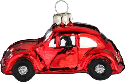 Produktbild von Christbaumschmuck Glas 8cm Auto Figur Rot