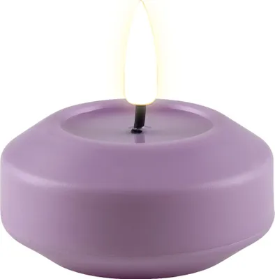 Zdjęcie produktu dla Świeca pływająca LED Deluxe Homeart 2 sztuki z tworzywa sztucznego - lawendowa